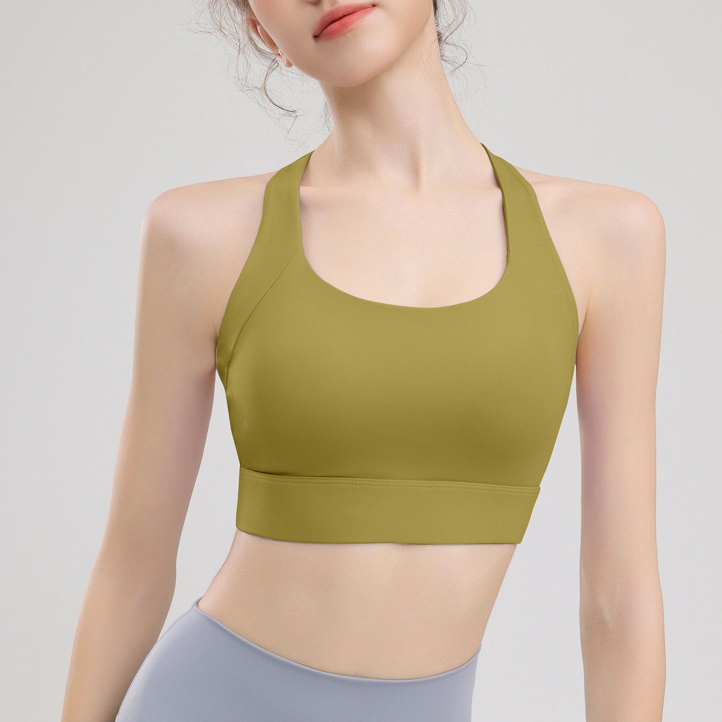 Premium Women's Training Top: High-Quality Elastic Running Sports Bra & Yoga Tank
