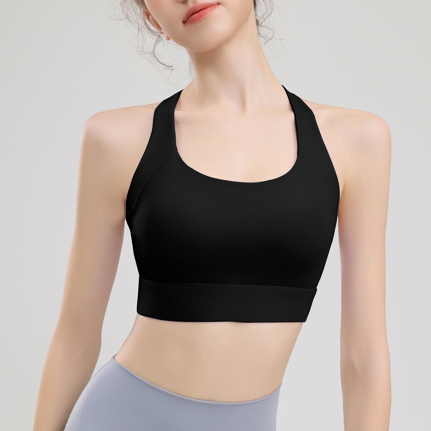 Premium Women's Training Top: High-Quality Elastic Running Sports Bra & Yoga Tank