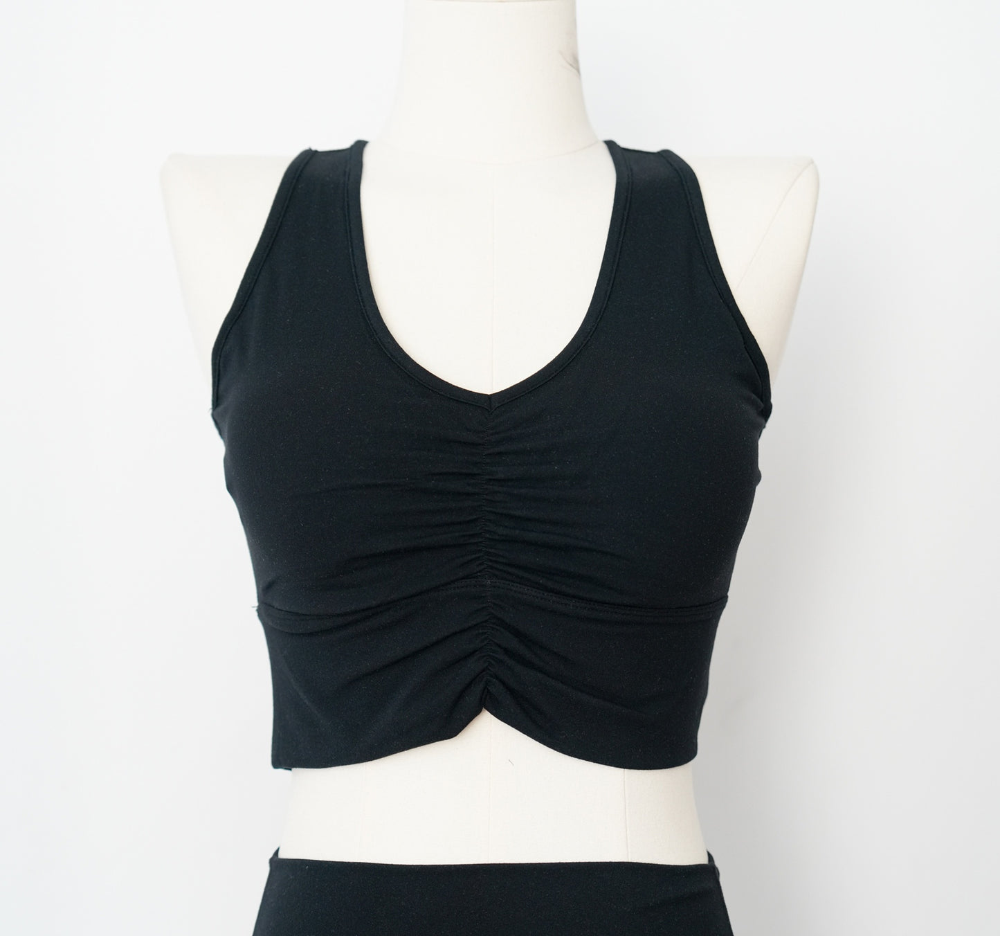 Sexy Women's Yoga Vest - Double Georgette Figure-Hugging Top, Professional Cropped Yoga Tank