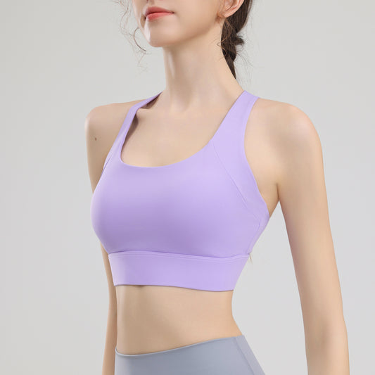 Premium Women's Training Top: High-Quality Elastic Running Sports Bra & Yoga Tank