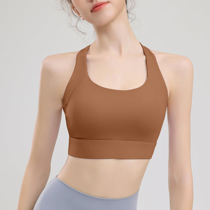 Premium Women's Training Top: High-Quality Elastic Running Sports Bra & Yoga Tank