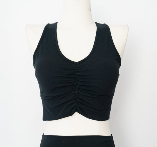 Sexy Women's Yoga Vest - Double Georgette Figure-Hugging Top, Professional Cropped Yoga Tank