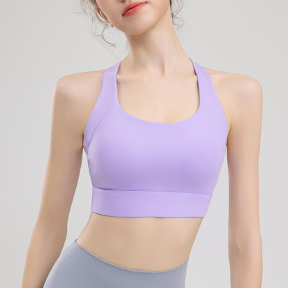 Premium Women's Training Top: High-Quality Elastic Running Sports Bra & Yoga Tank